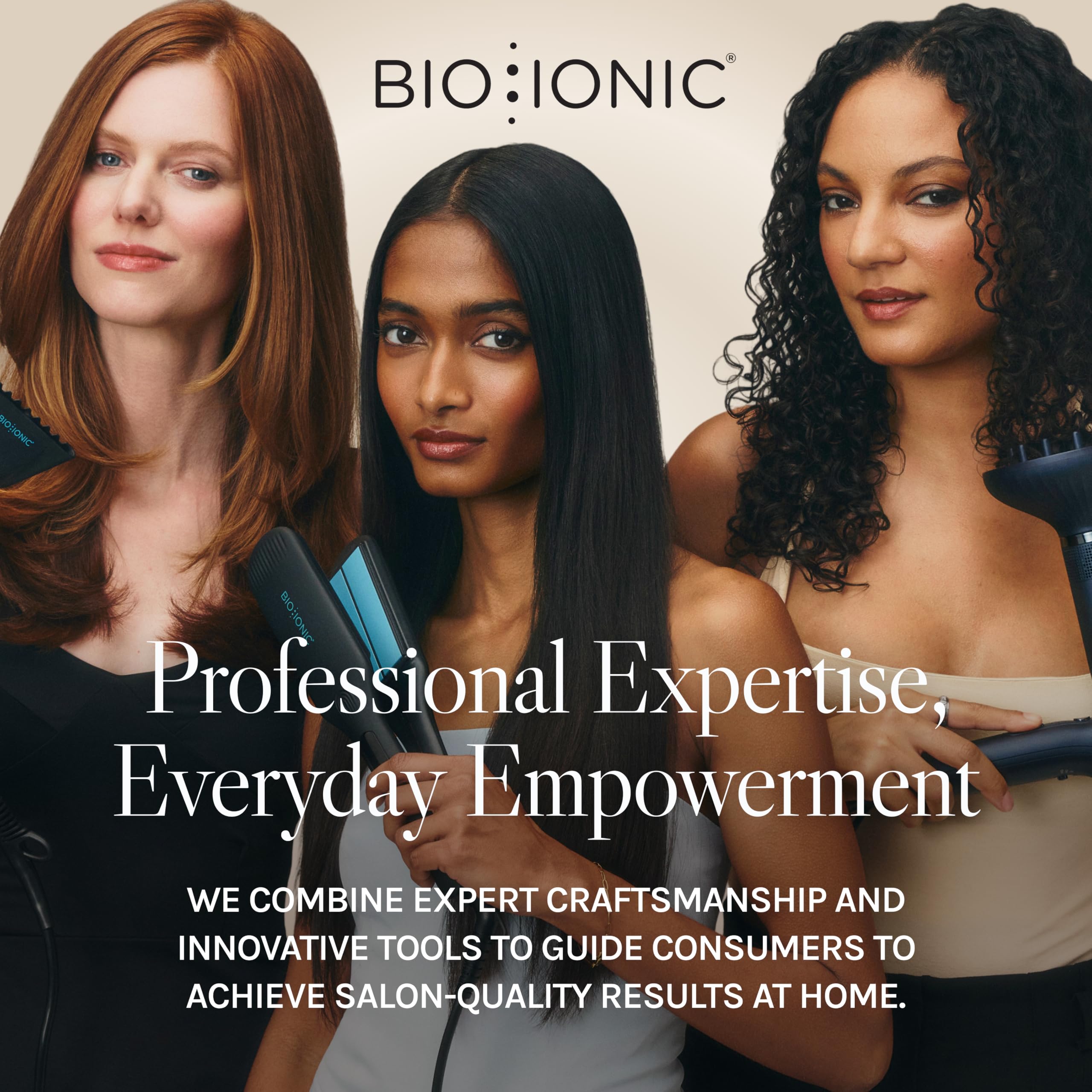 Bio Ionic ceramic surface texture highlighting mineral complex for even styling