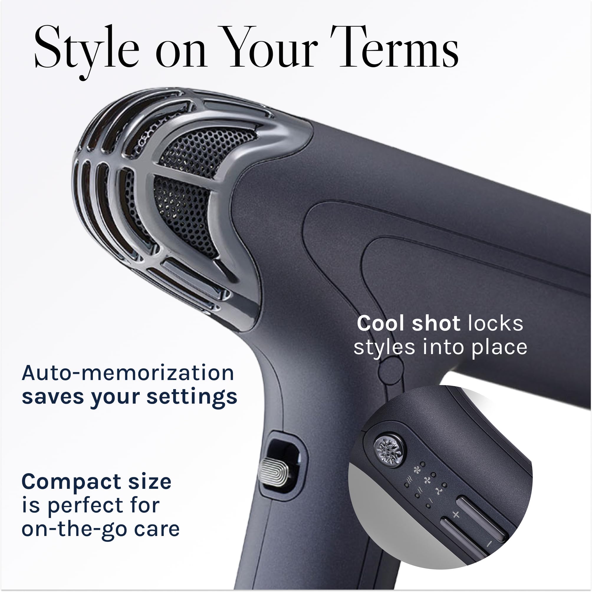 BIO IONIC concentrator result on straight hair showing sleek shine and smooth finish