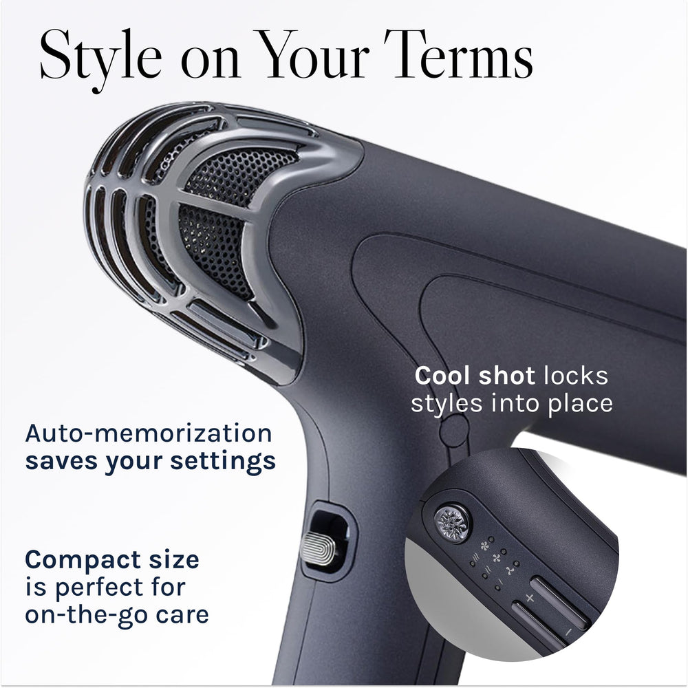 BIO IONIC concentrator result on straight hair showing sleek shine and smooth finish