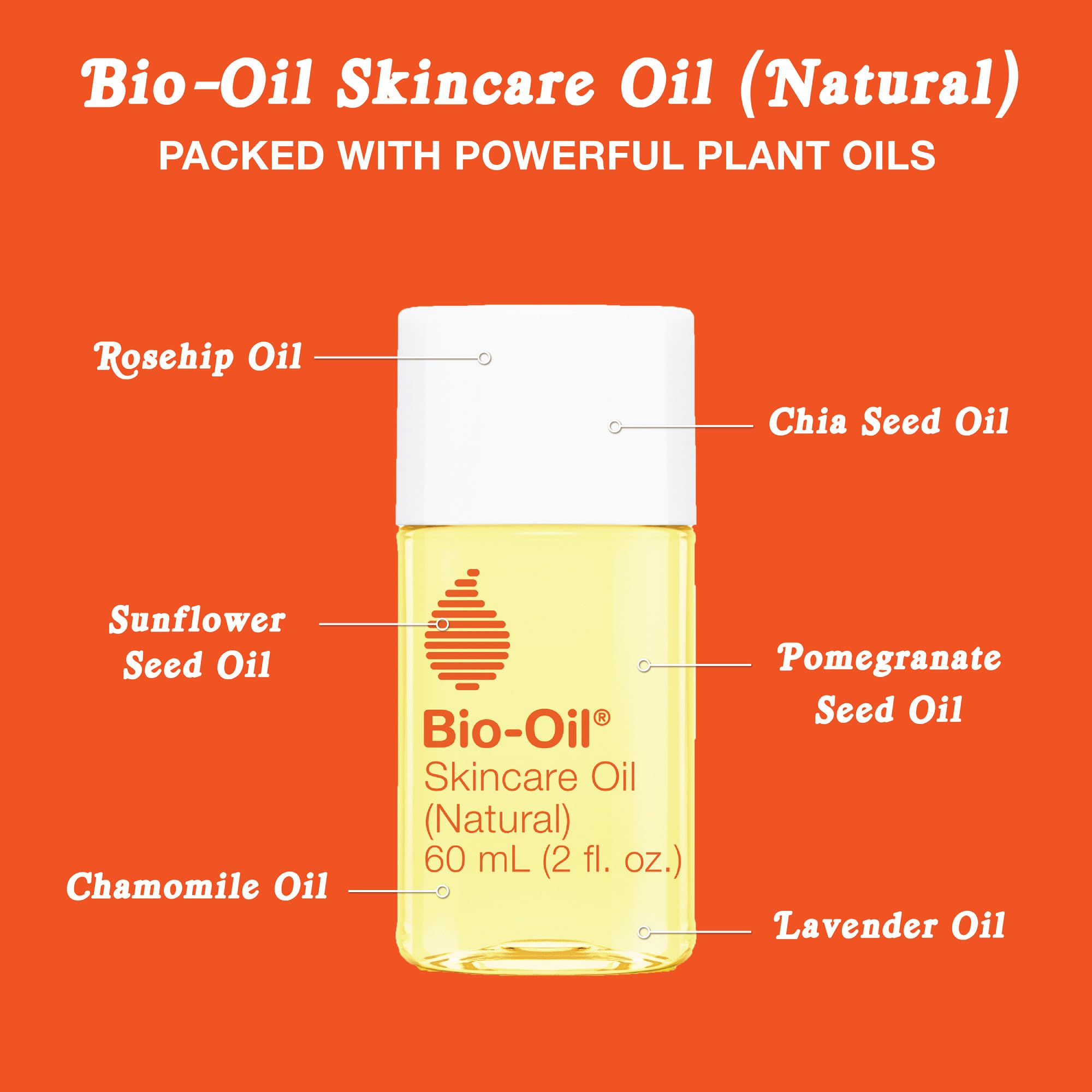 Bio-Oil used on scalp and hair tips to illustrate nourishing effect