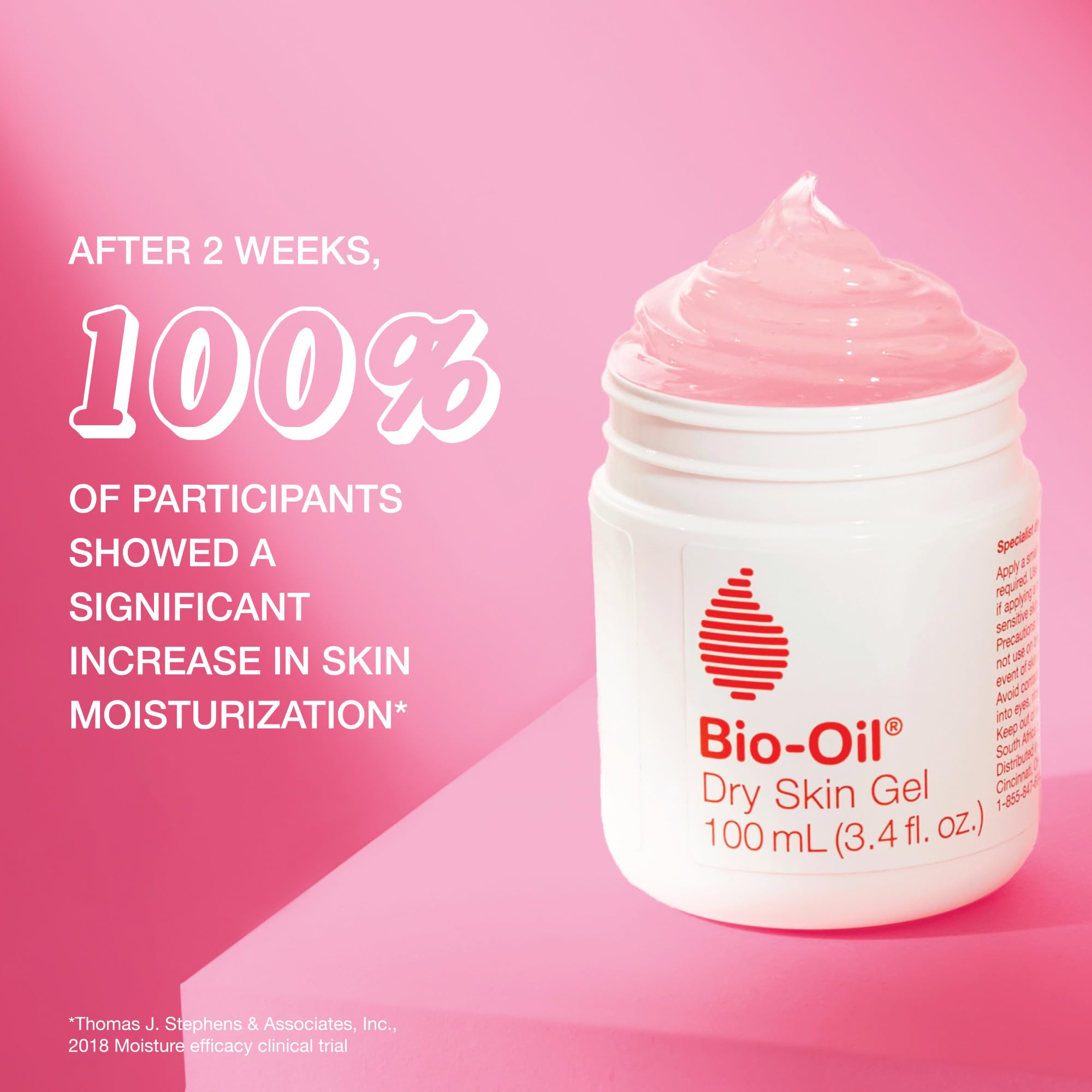 Bio-Oil lotion poured into hand to show amount and easy absorption benefit