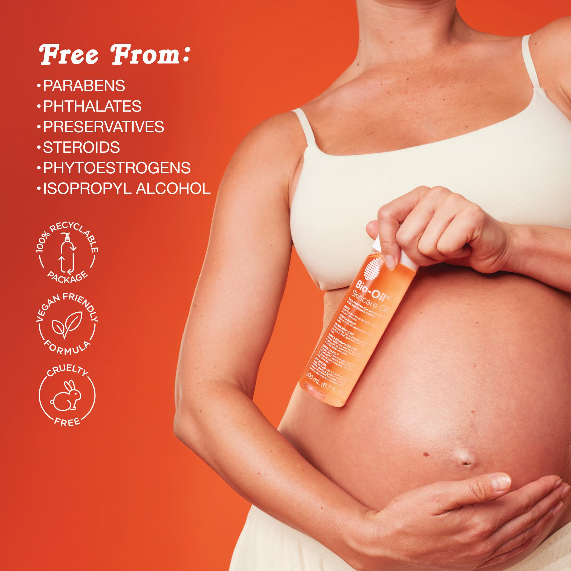 Bio-Oil products arranged in a travel bag highlighting convenience for trips