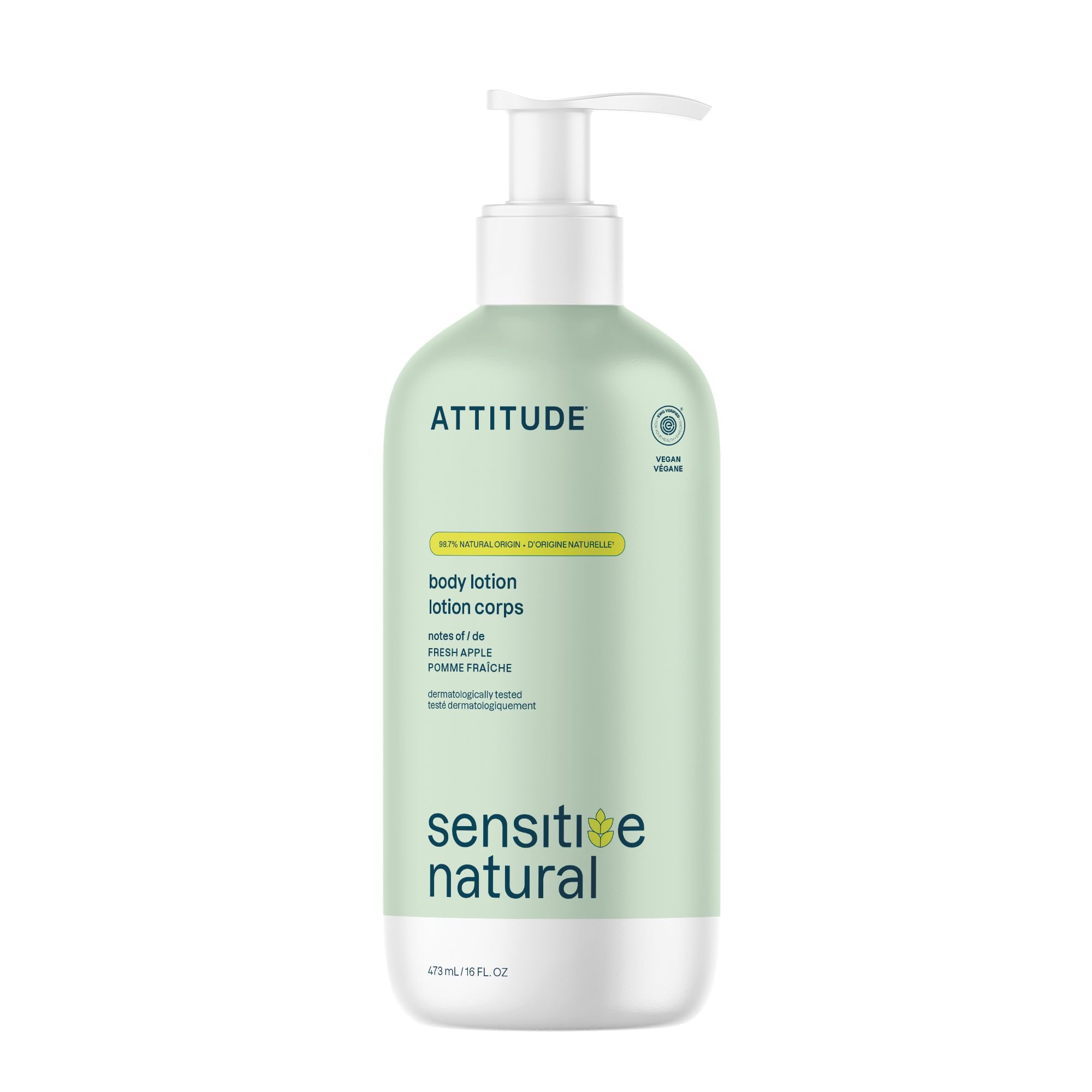 BIO SPECTRA ATTITUDE front bottle showing fresh apple label and clean formula benefit