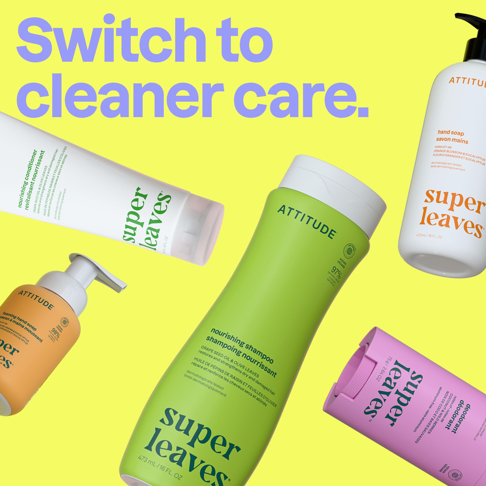 BIO SPECTRA ATTITUDE bottle in bathroom setting suggesting daily routine benefit