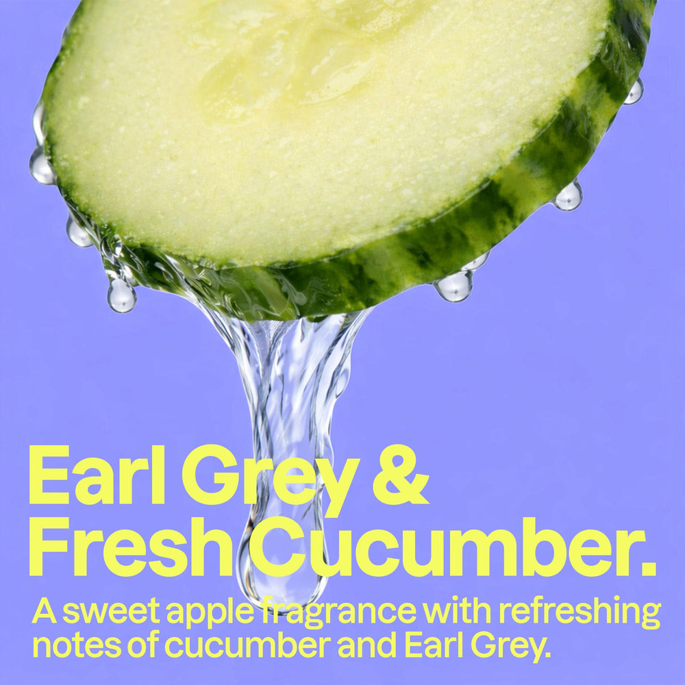BIO SPECTRA ATTITUDE cucumber and Earl Grey tea ingredients conveying freshness