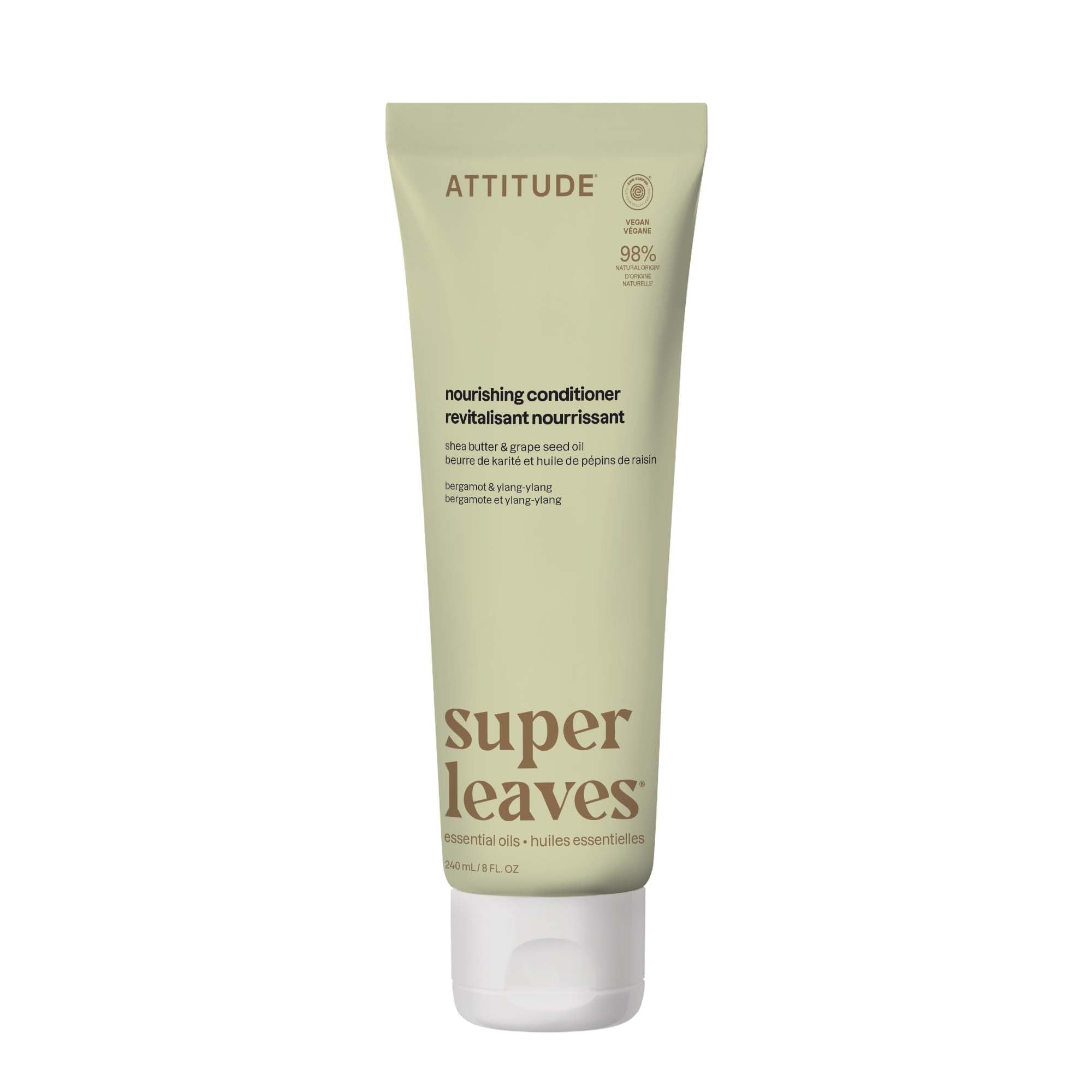 BIO SPECTRA ATTITUDE front packaging showing 8 fl oz conditioner and branding benefits