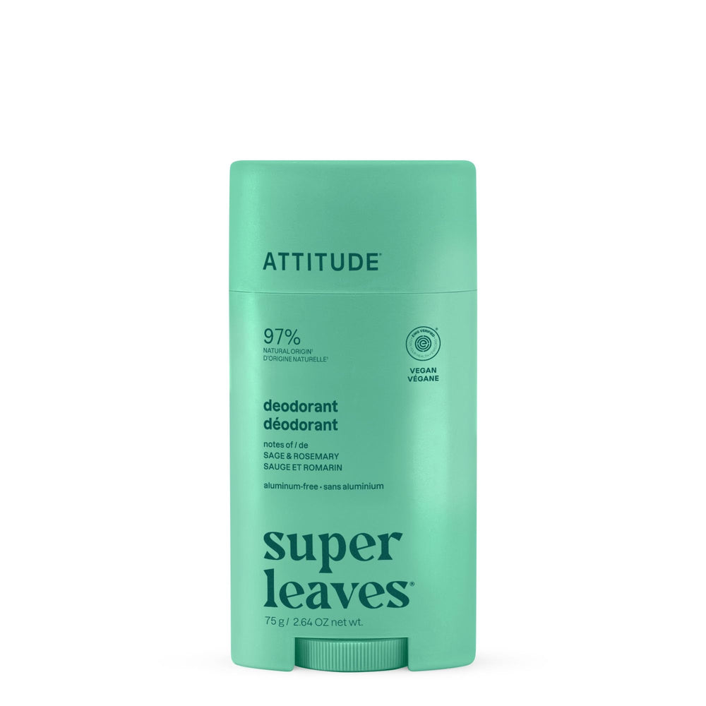 BIO SPECTRA ATTITUDE front packaging showing sage and rosemary scent and plastic-free benefit