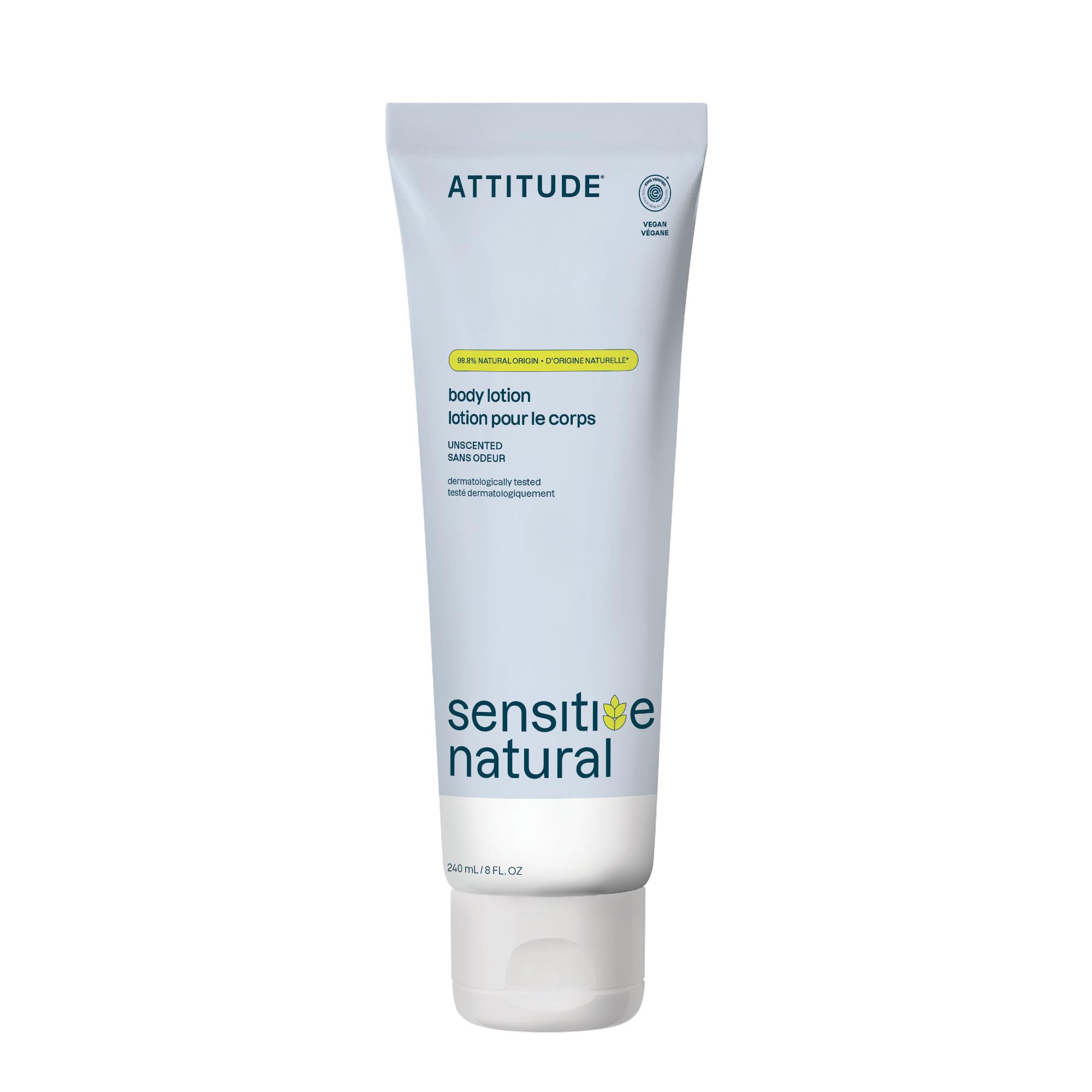 BIO SPECTRA ATTITUDE front tube view showing clean packaging and unscented benefit