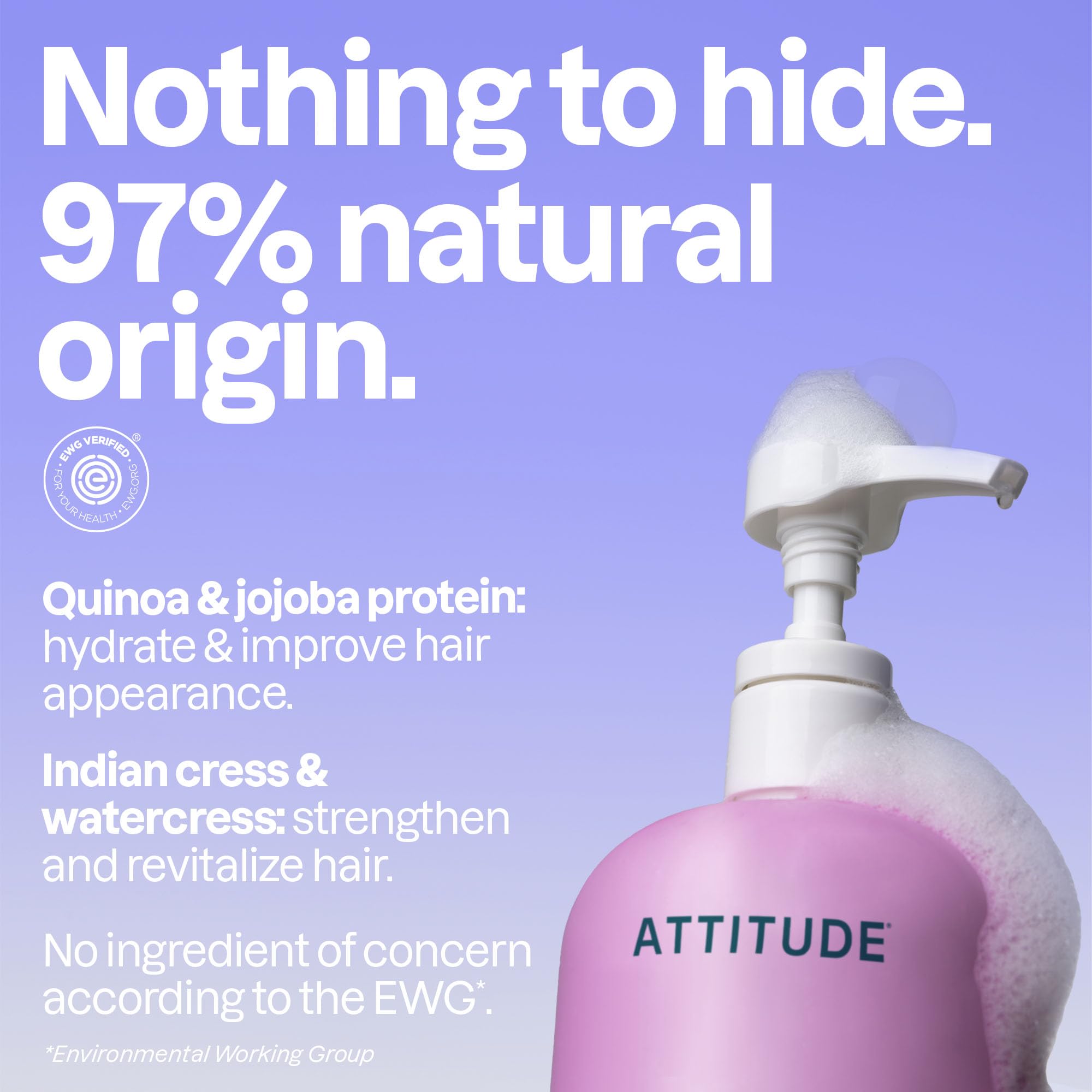 BIO SPECTRA ATTITUDE creamy lather close-up showing hydrating foam benefit