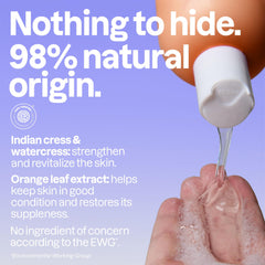 ATTITUDE gel lather texture on palm demonstrating gentle rich foam and soft cleanse