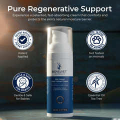 Bio Velvet ingredients label showing deer antler, aloe and Dead Sea minerals benefits