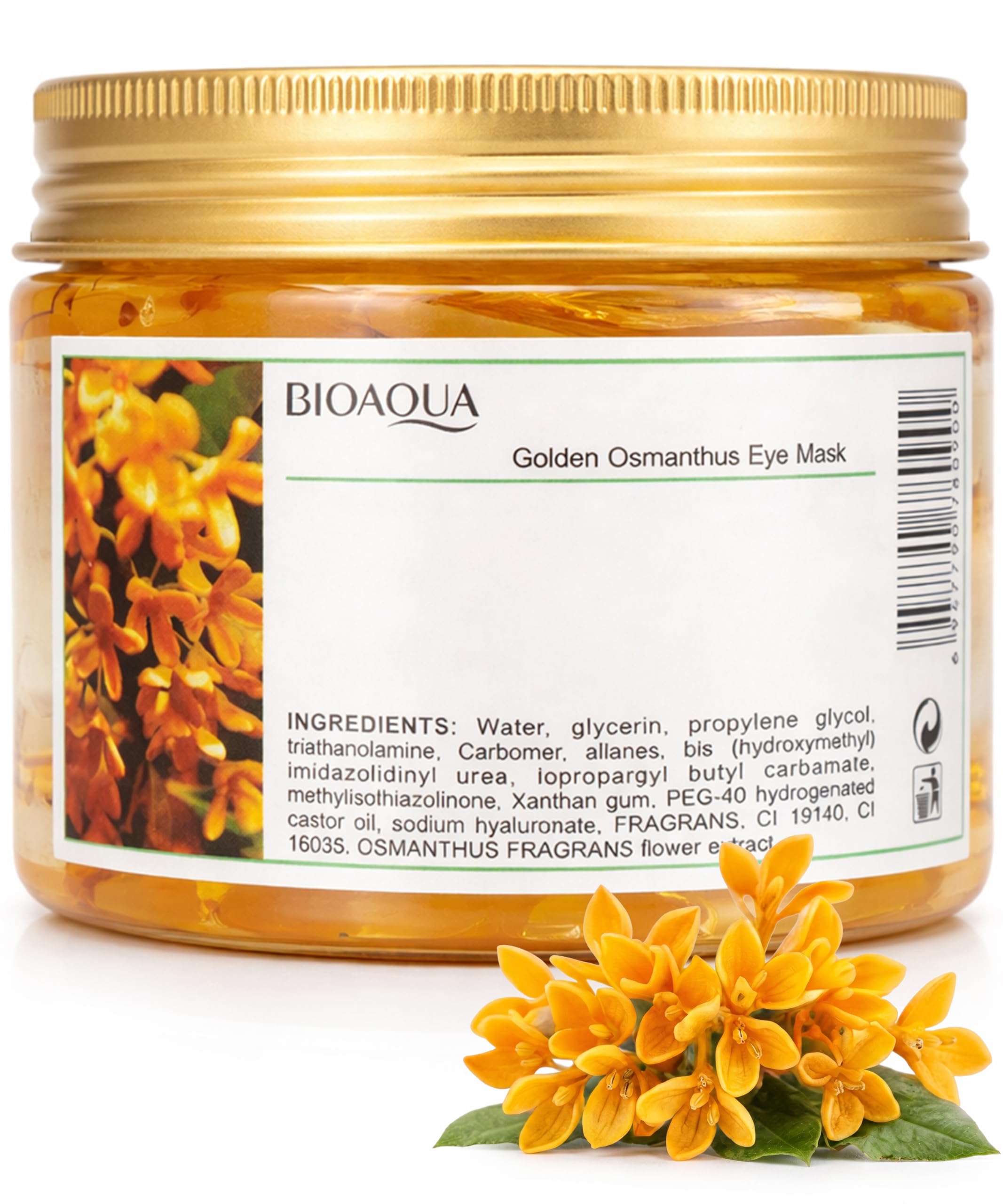 BIOAQUA front packaging showing 80 collagen eye patches and benefits