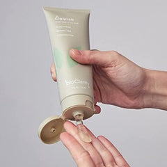 BioClarity cleanser texture close-up showing creamy foam for gentle yet effective cleanse