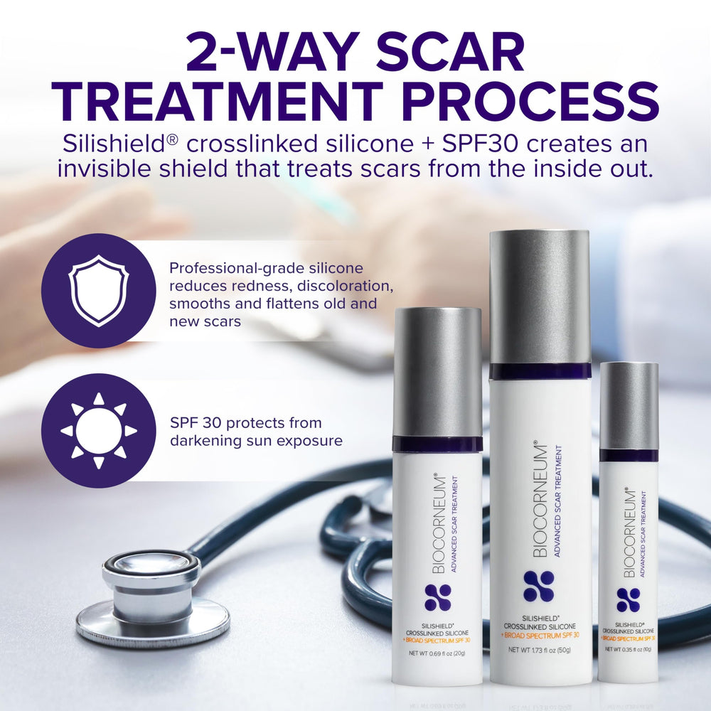 BIOCORNEUM gel texture close-up illustrating smooth silicone finish