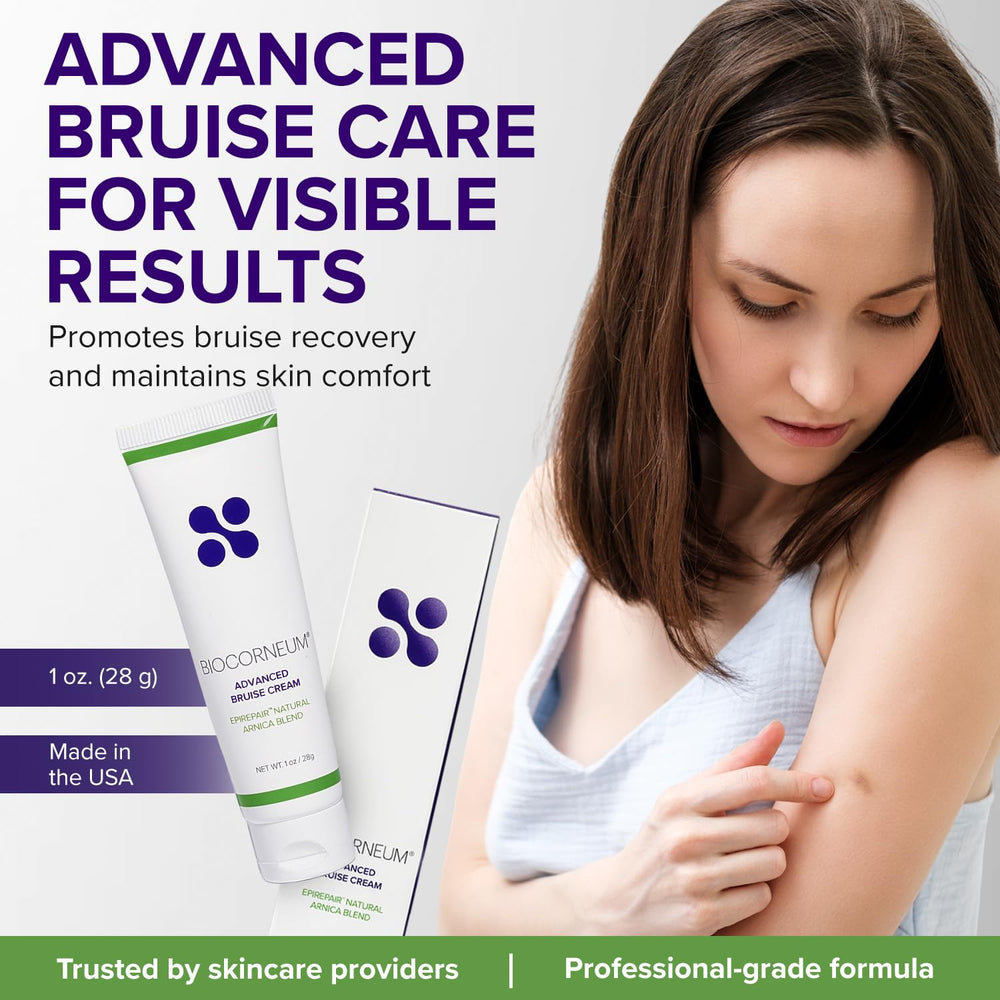 BIOCORNEUM opened tube with cream texture showing fast-absorbing application benefit