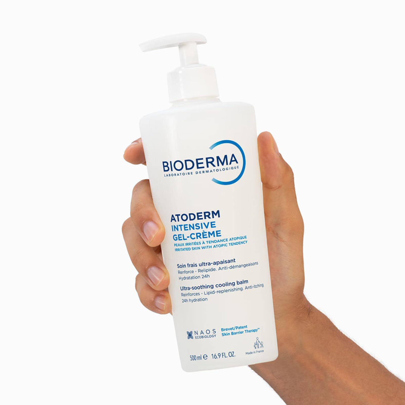 Bioderma in a calm bedroom setting showing nighttime soothing and moisture retention