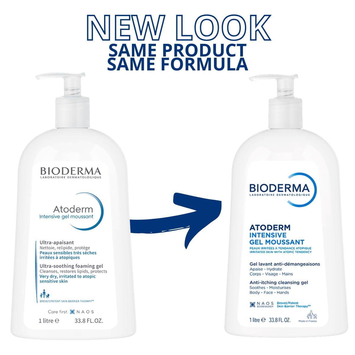 Bioderma Atoderm foam texture closeup illustrating gentle, non-stripping lather