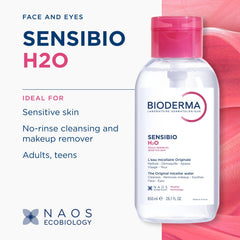 Bioderma label detail highlighting micellar technology and pH balance benefit