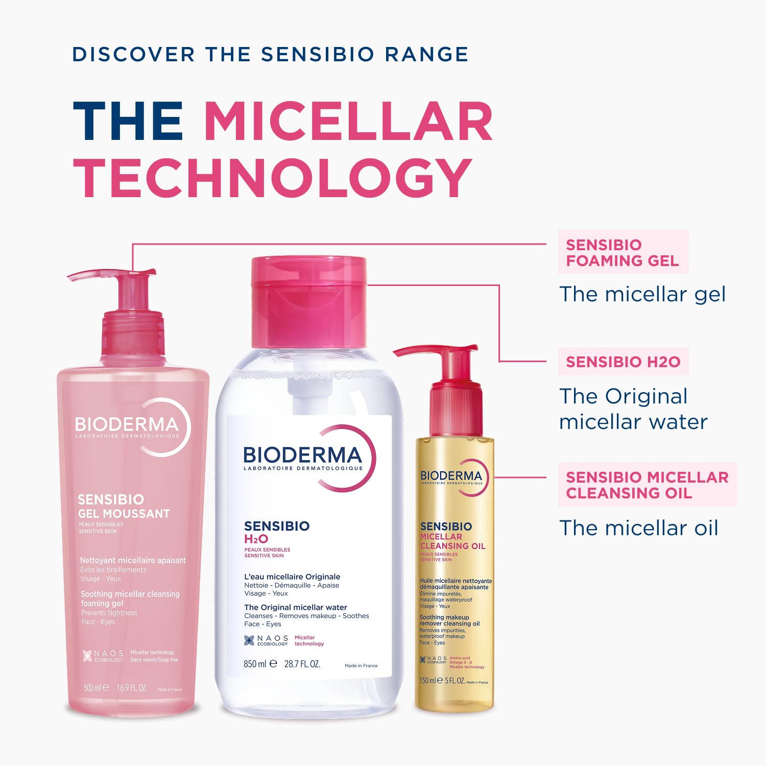Bioderma product with cotton pads illustrating ready-to-use cleansing benefit