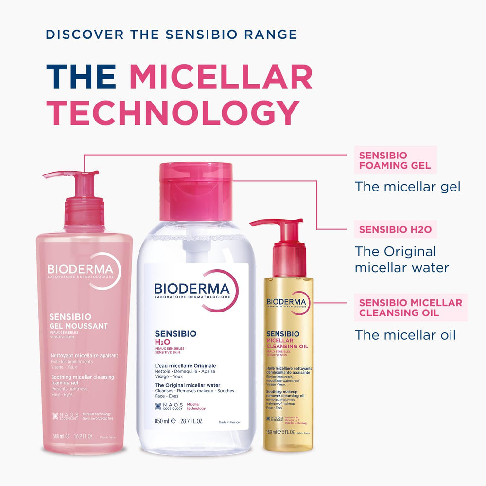 Bioderma product with cotton pads illustrating ready-to-use cleansing benefit