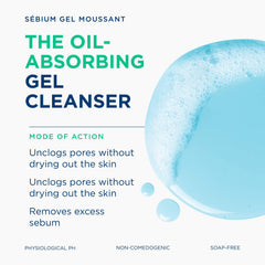 Bioderma product label close-up, highlights active zinc and copper benefits