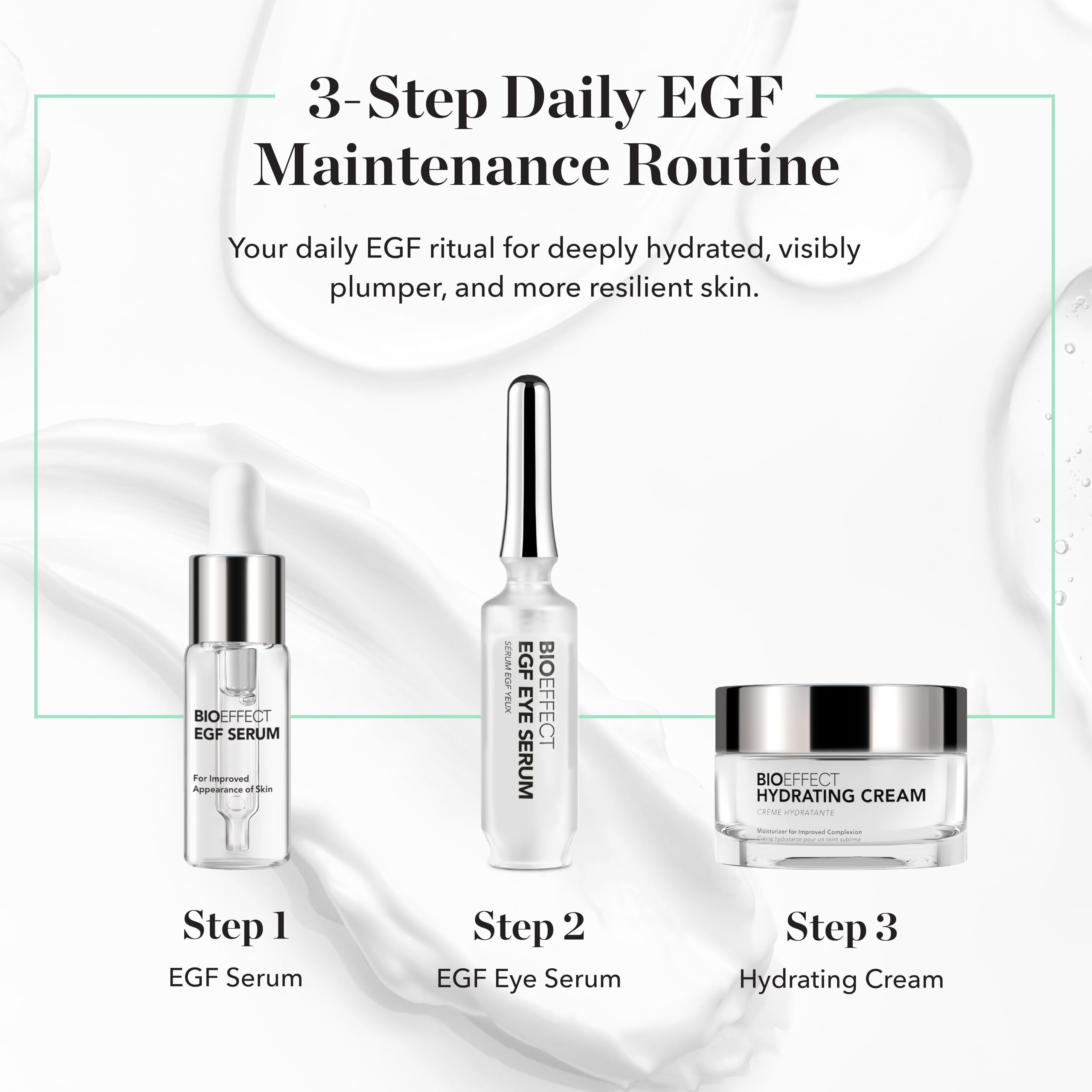 BIOEFFECT bottle on vanity suggesting daily routine and easy incorporation benefit