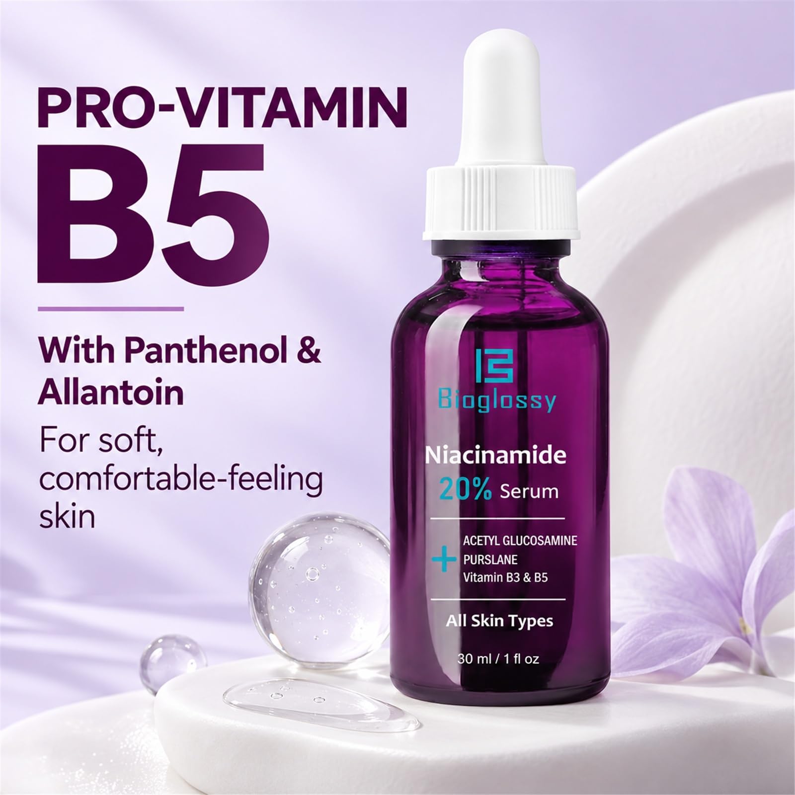 Bioglossy with licorice root image highlighting natural extract for tone support