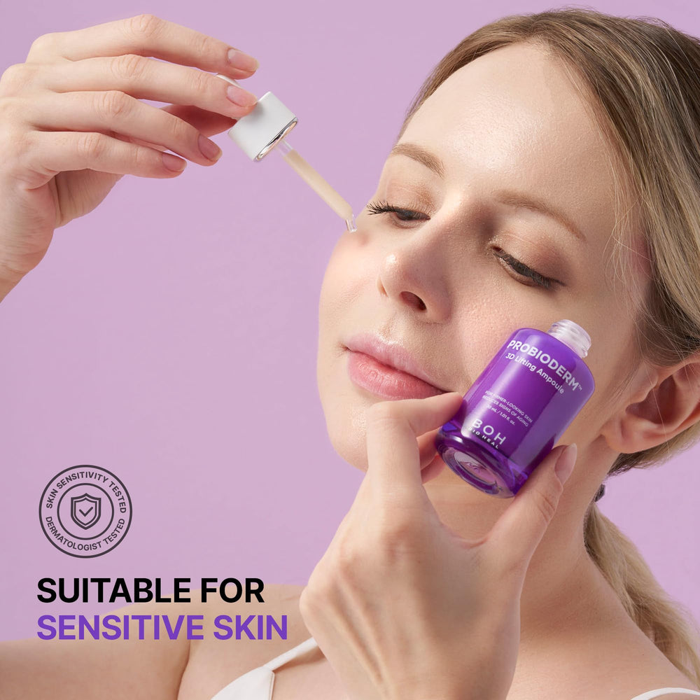 BIOHEAL BOH ampoule styled in a spa bathroom conveying relaxing ritual benefits