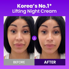 BIOHEAL BOH being applied to jawline and neck, supporting visible lifting benefit