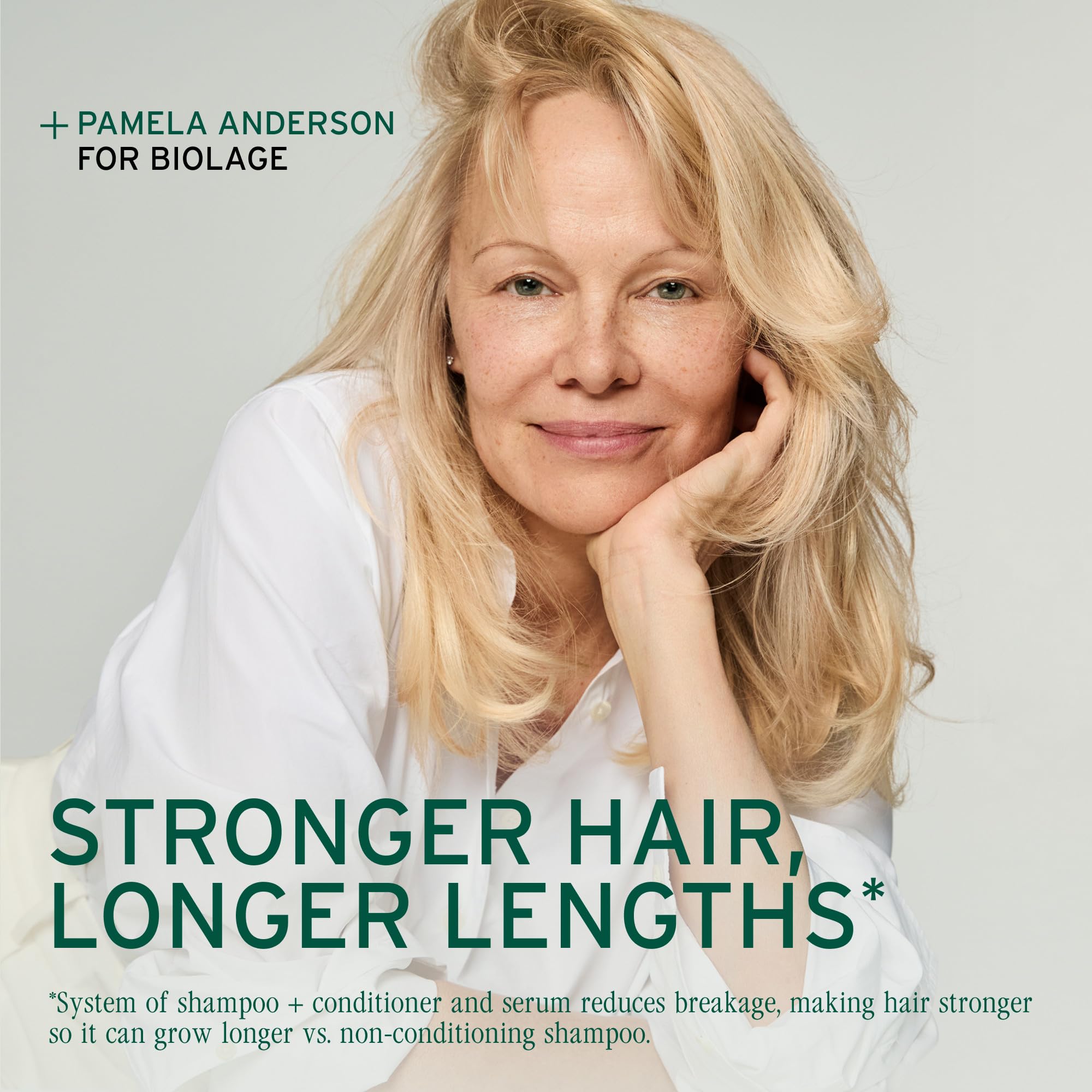 Biolage bottle label with rosemary and niacinamide for strengthened strands benefit
