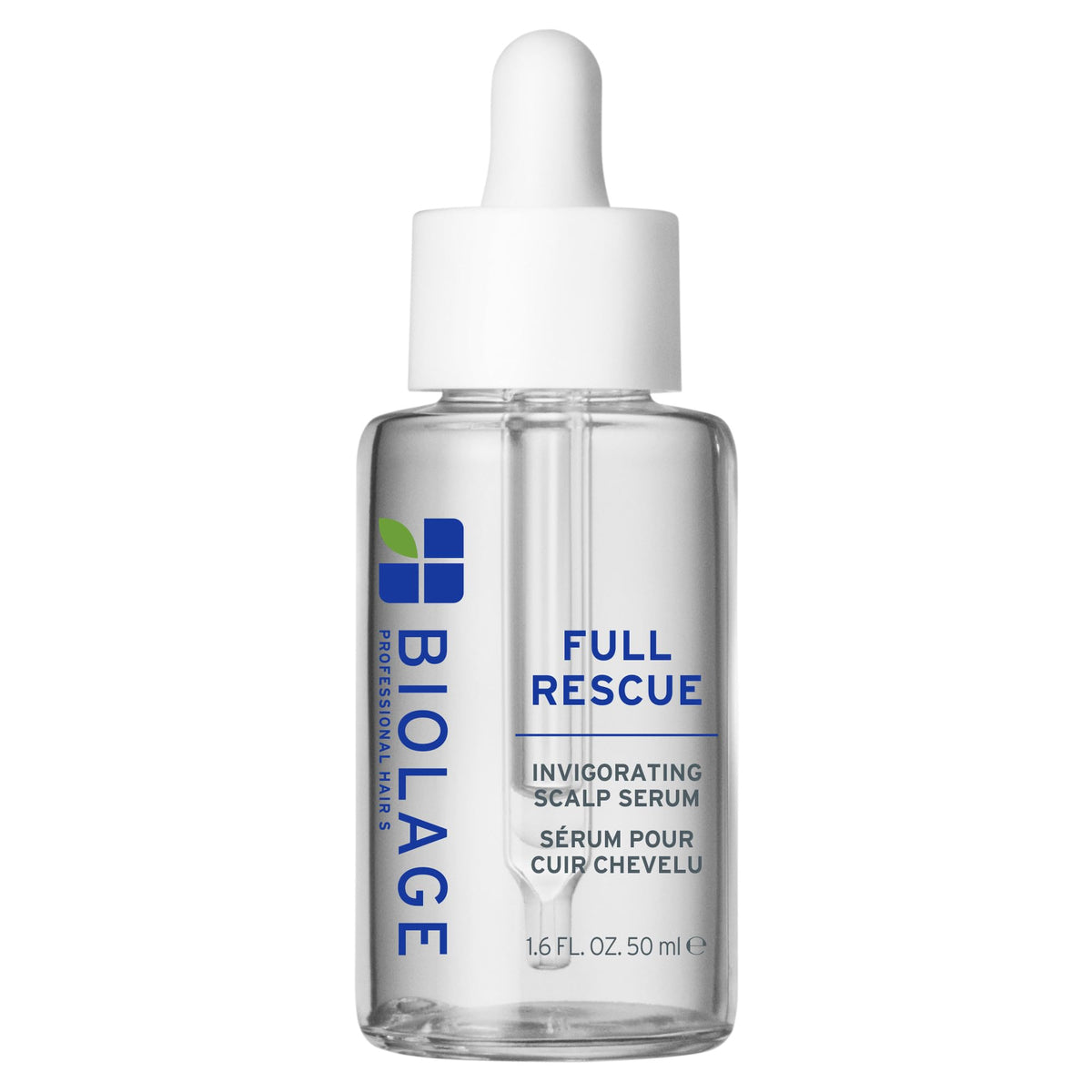 Biolage bottle front view showing branding and benefit for scalp strength