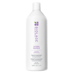 Biolage front packaging showing large hydra source bottle and value size