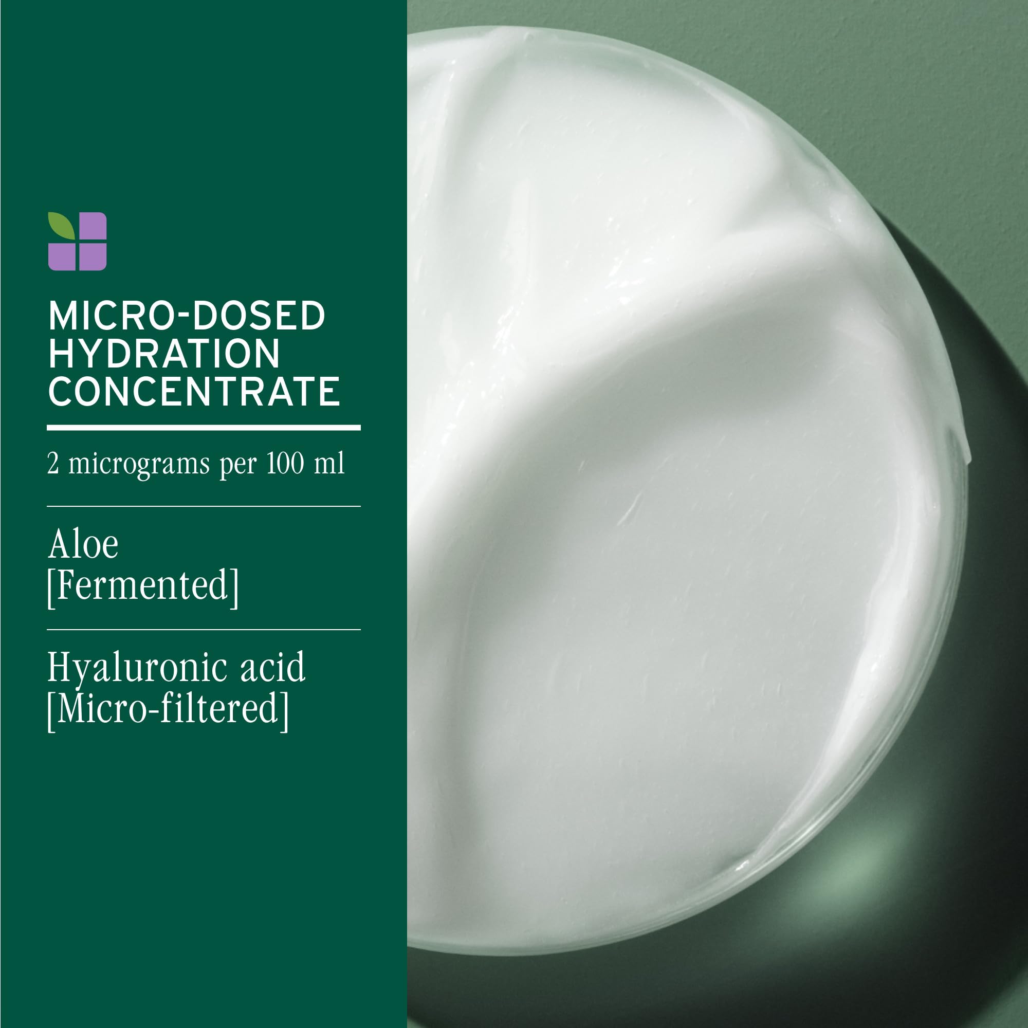 Biolage hyaluronic acid graphic illustrating deep moisture penetration