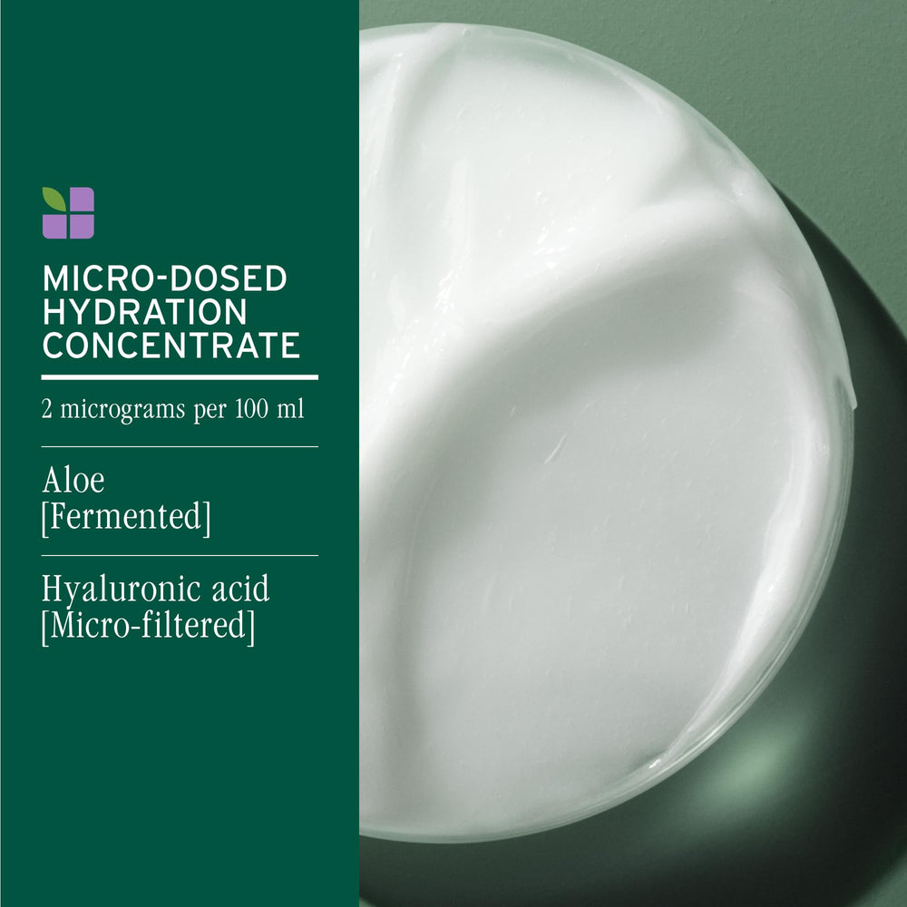 Biolage hyaluronic acid graphic illustrating deep moisture penetration