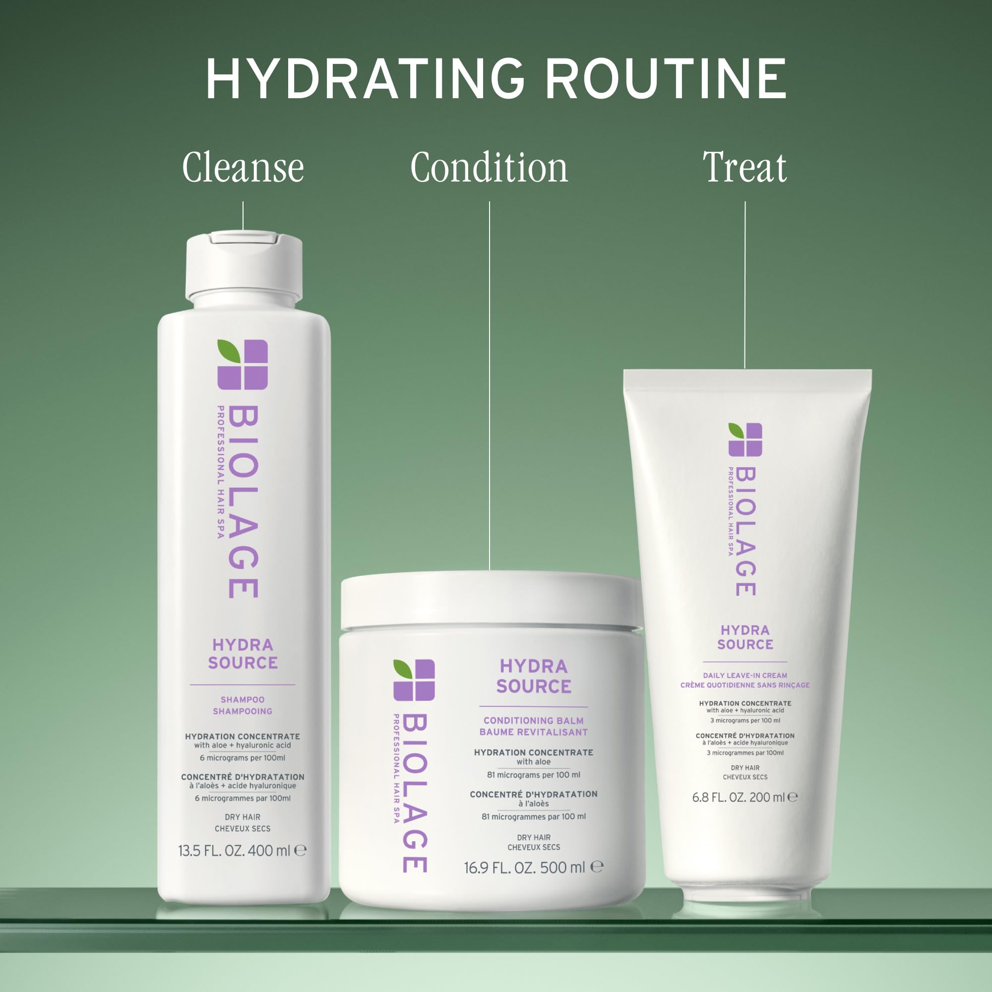 Biolage on salon shelf conveying professional-quality hydration and reliability