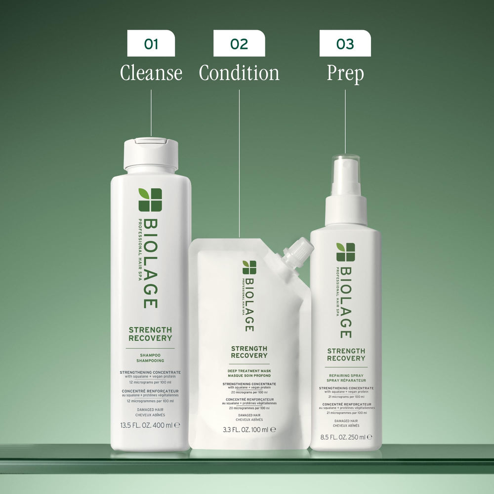 Biolage olive squalane drop highlighting moisture-locking surface protection
