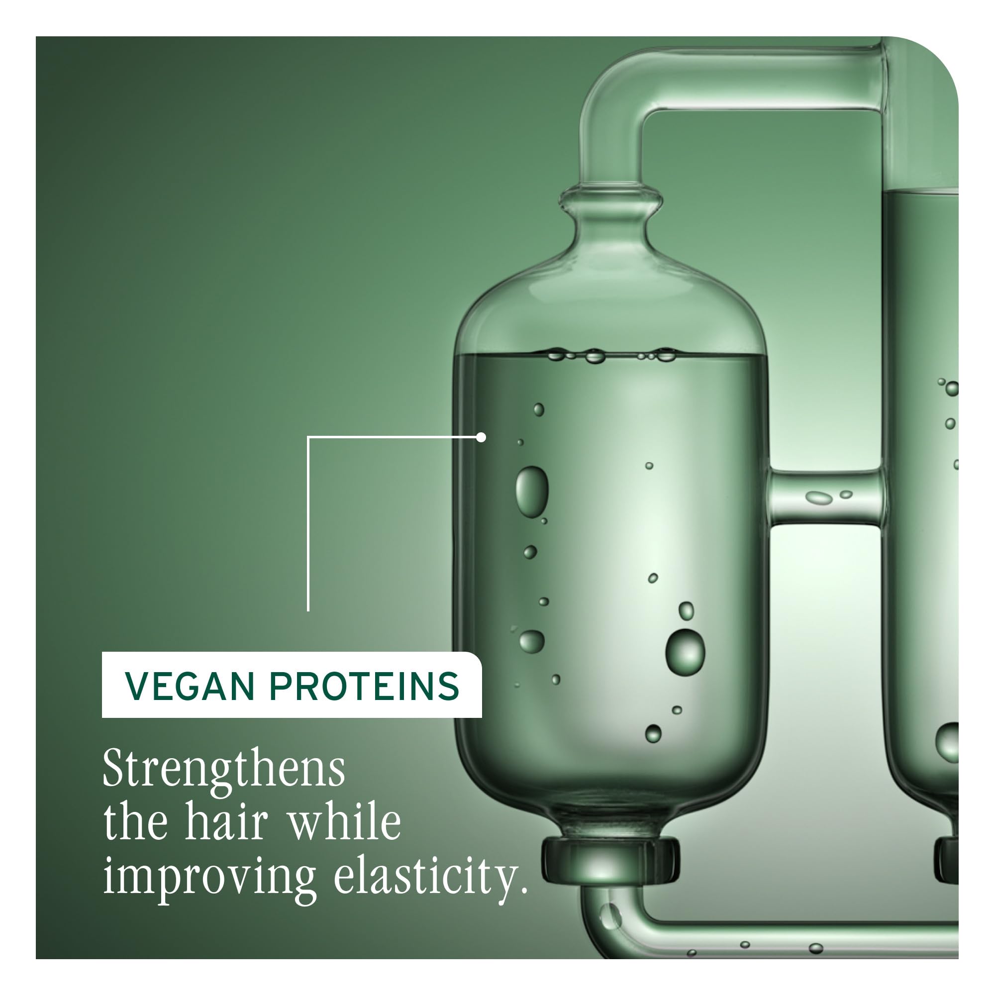 Biolage label close-up highlighting olive squalane and vegan proteins