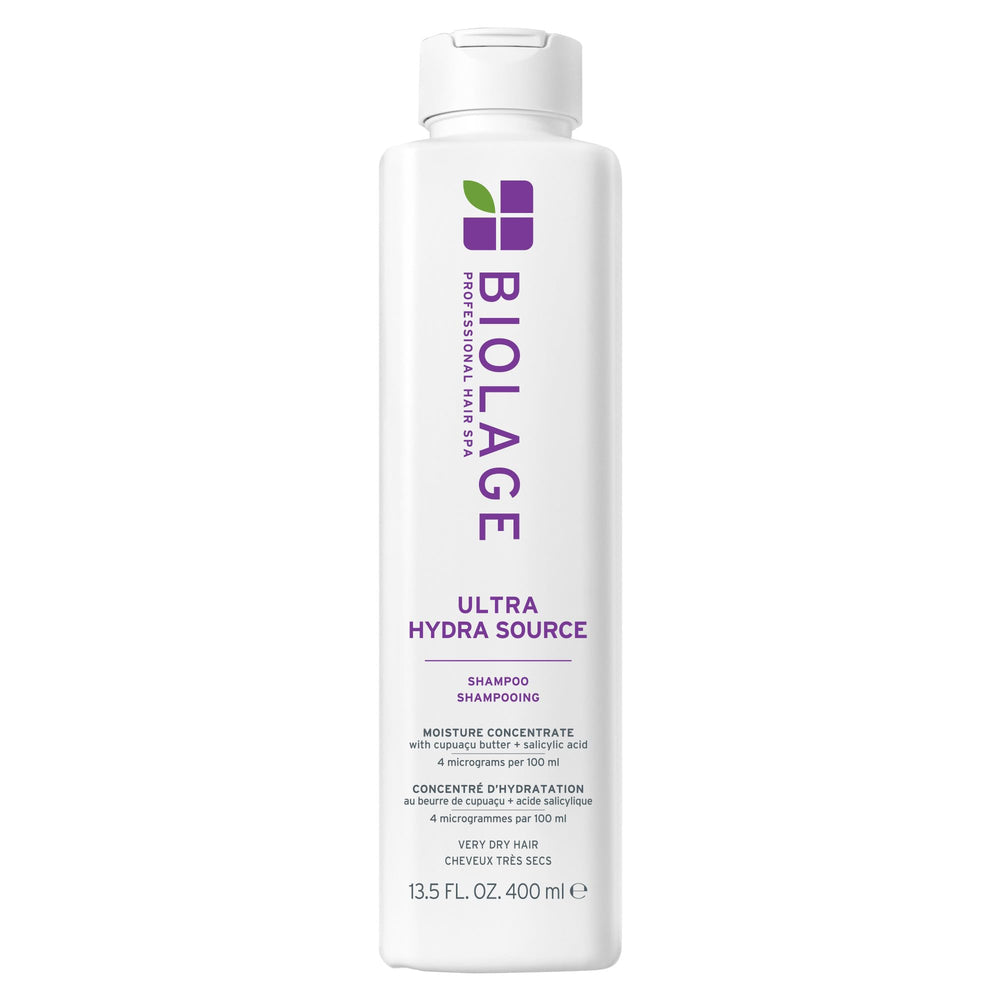 Biolage bottle front view showing branding and moisturizing benefit
