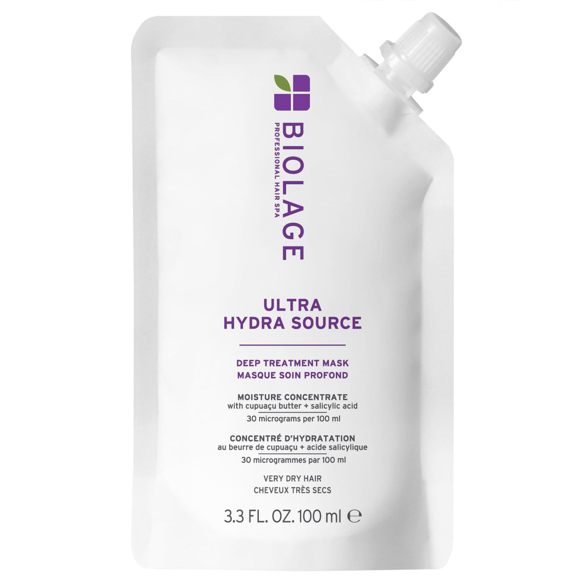 Biolage front packaging showing jar and product branding with clear benefit