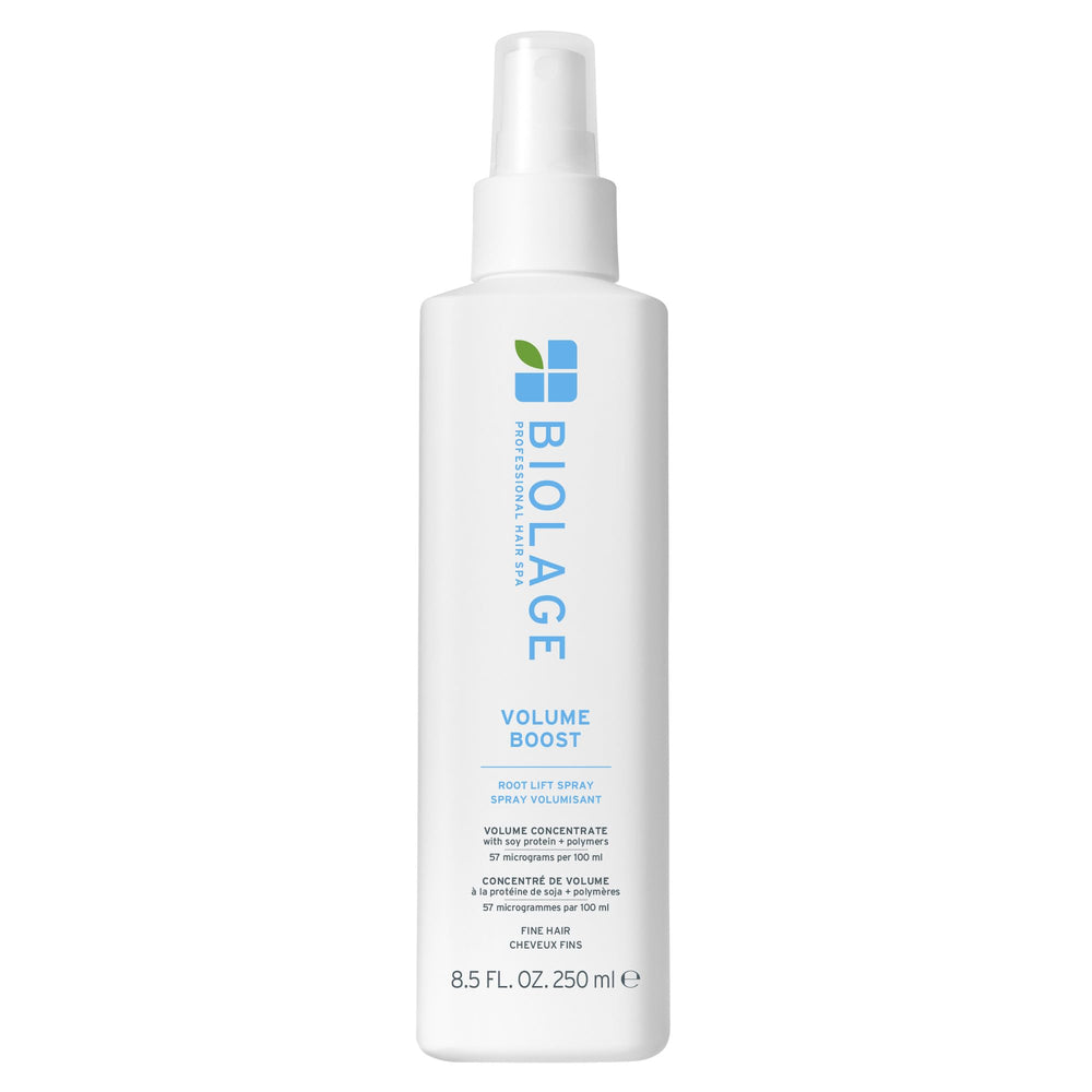 Biolage front bottle showing product branding and volume benefit
