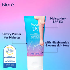 Bioré application on face demonstrating smooth blend and luminous finish