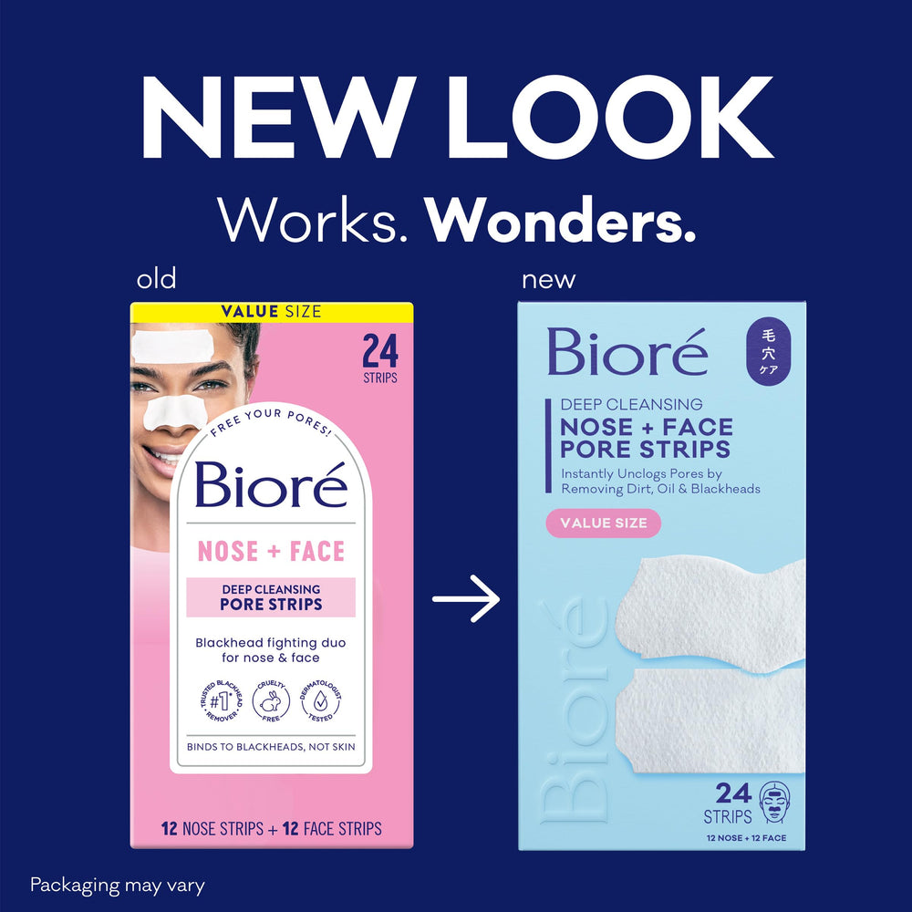 Bioré close-up of strip texture highlighting C‑Bond adhesive for deep cleansing