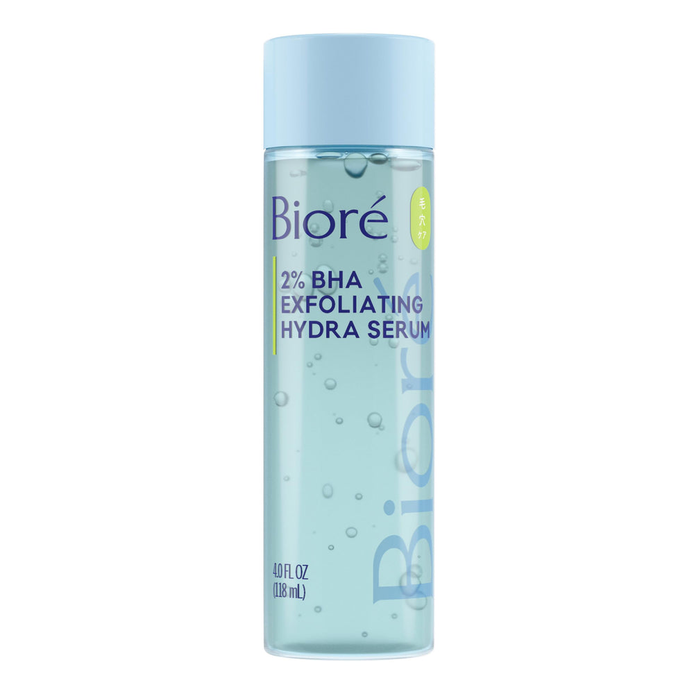 Bioré front bottle shot showing sleek packaging and clear benefit