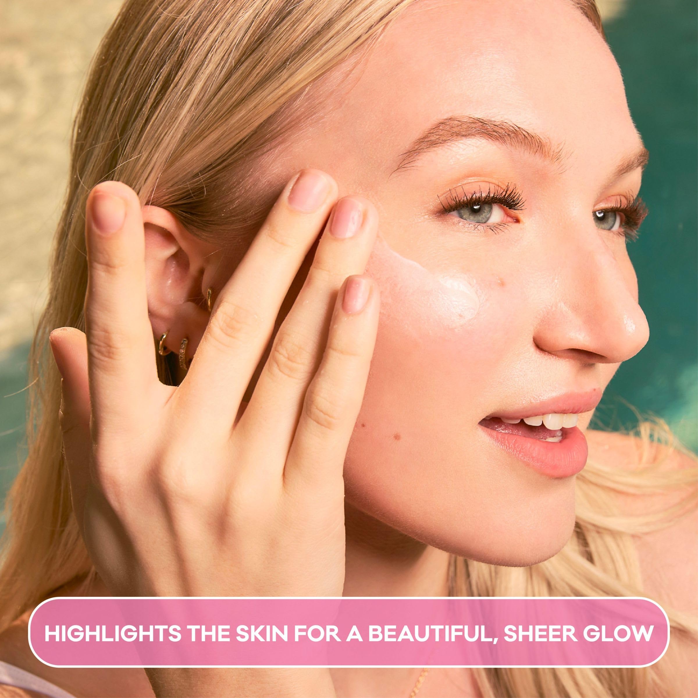 Bioré hyaluronic glow droplet demonstrating hydration and dewy radiance