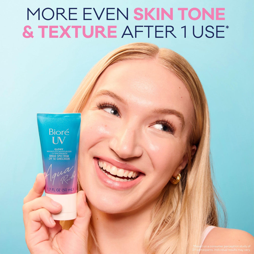 Bioré size scale 1.7 fl oz for travel-friendly sun protection benefit