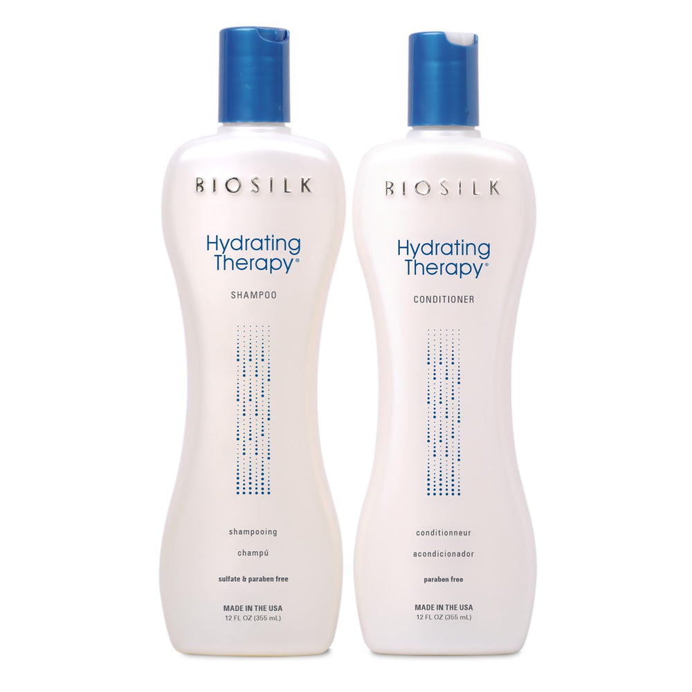 BioSilk front packaging showing the hydrating therapy duo and product benefits