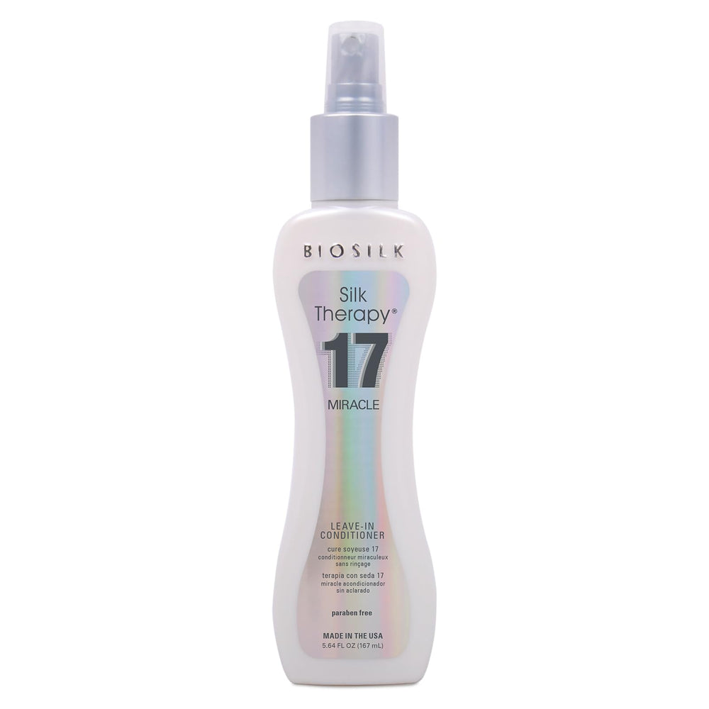BioSilk front bottle showing label and product size with clear benefits