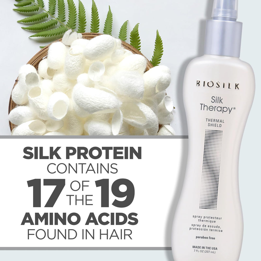 BioSilk finished hair close-up showing enhanced shine benefit
