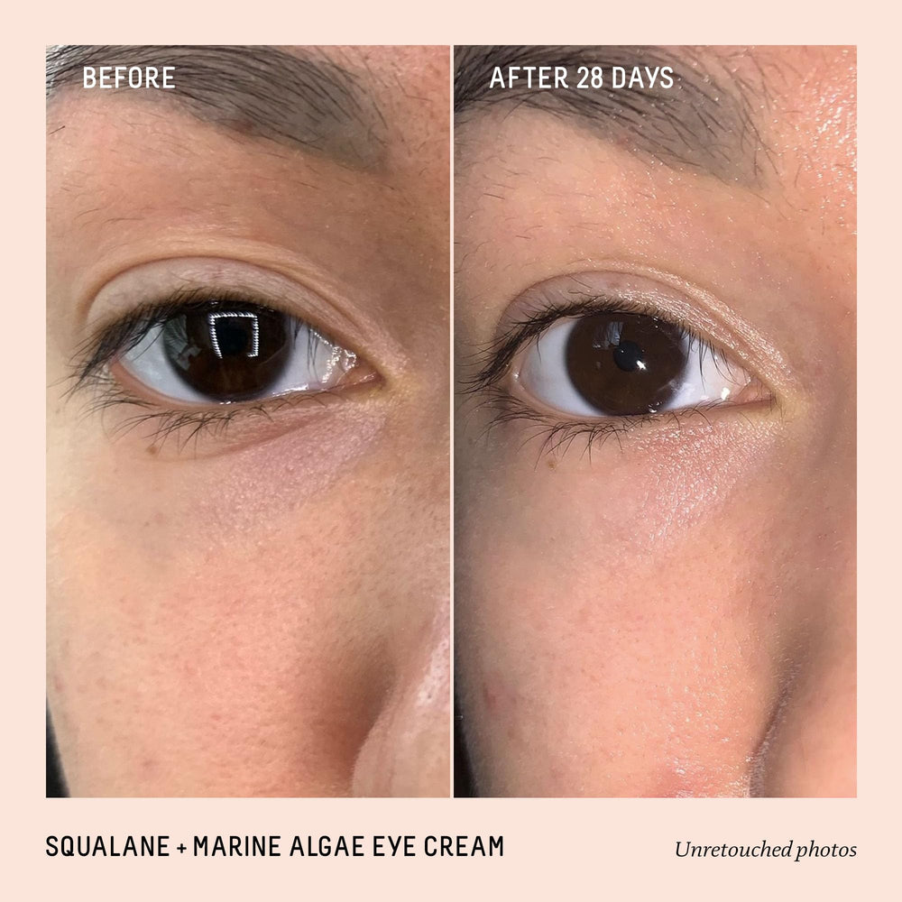 BIOSSANCE close-up of cream texture highlighting silky hydration and quick absorption benefit: smooth finish