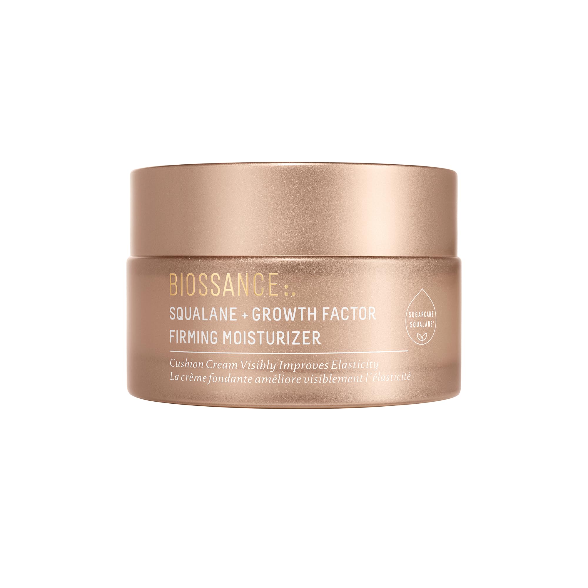 BIOSSANCE front packaging 50ml showing compact jar and brand clarity for easy storage